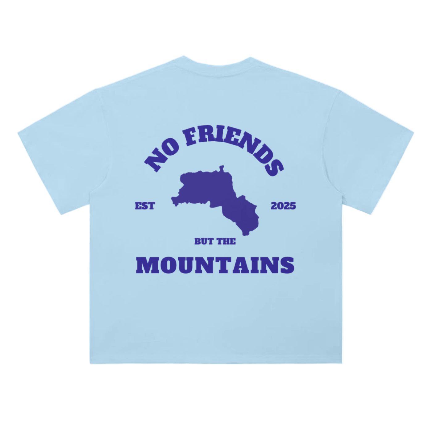 BABY BLUE BACKPRINT TEE