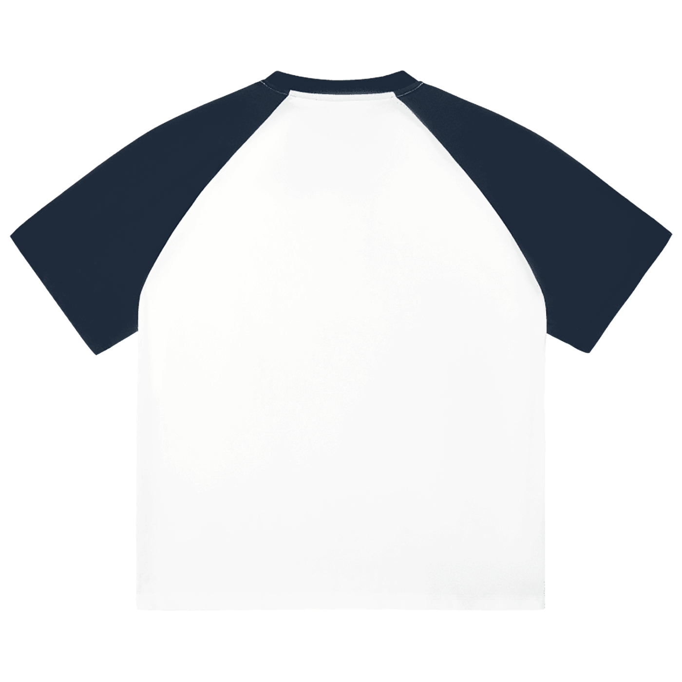 NAVY / WHITE COLOUR-BLOCK TEE