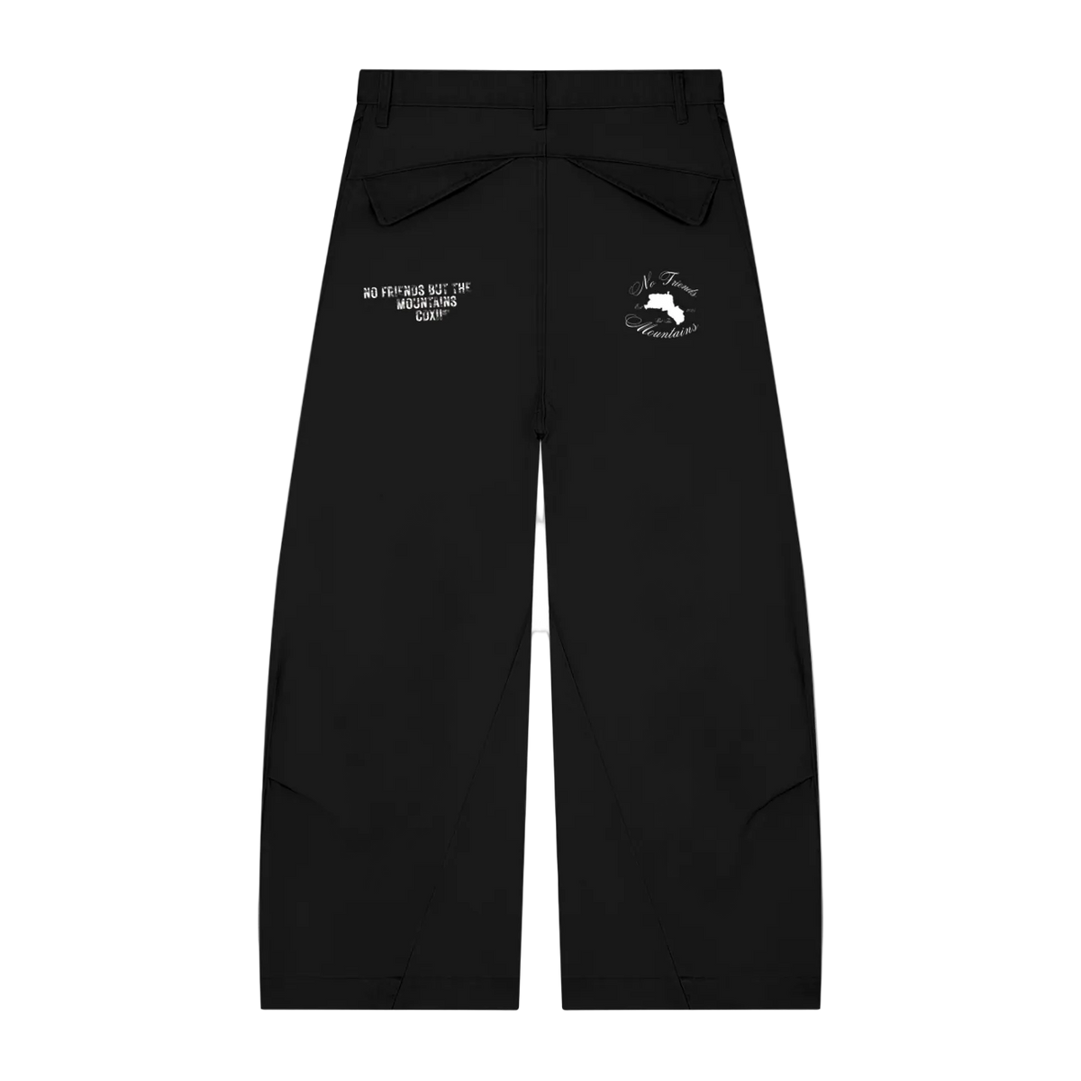 BLACK WIDE LEG TROUSERS
