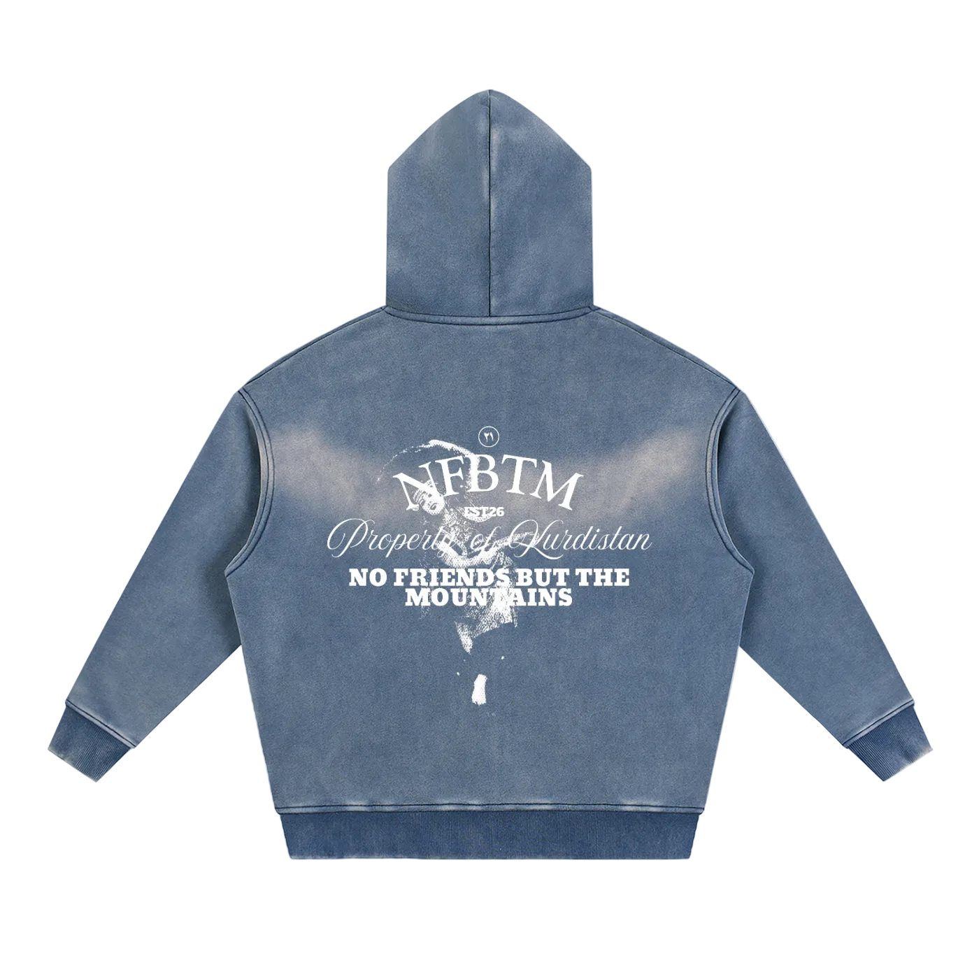 BLUE SUN FADED ZIPUP