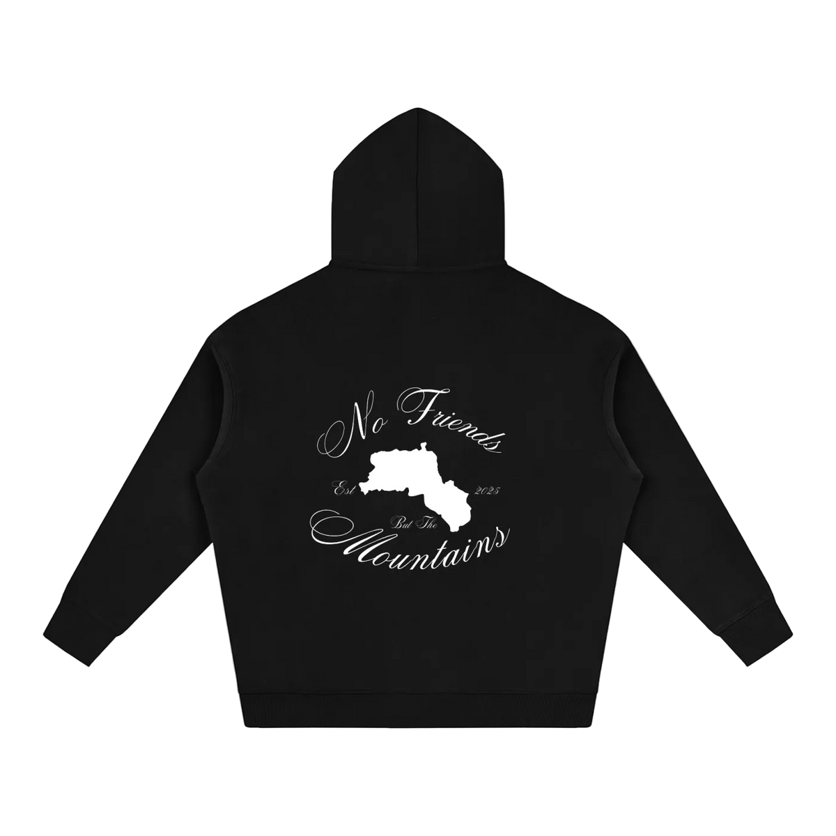 BLACK BACKPRINT HOODIE