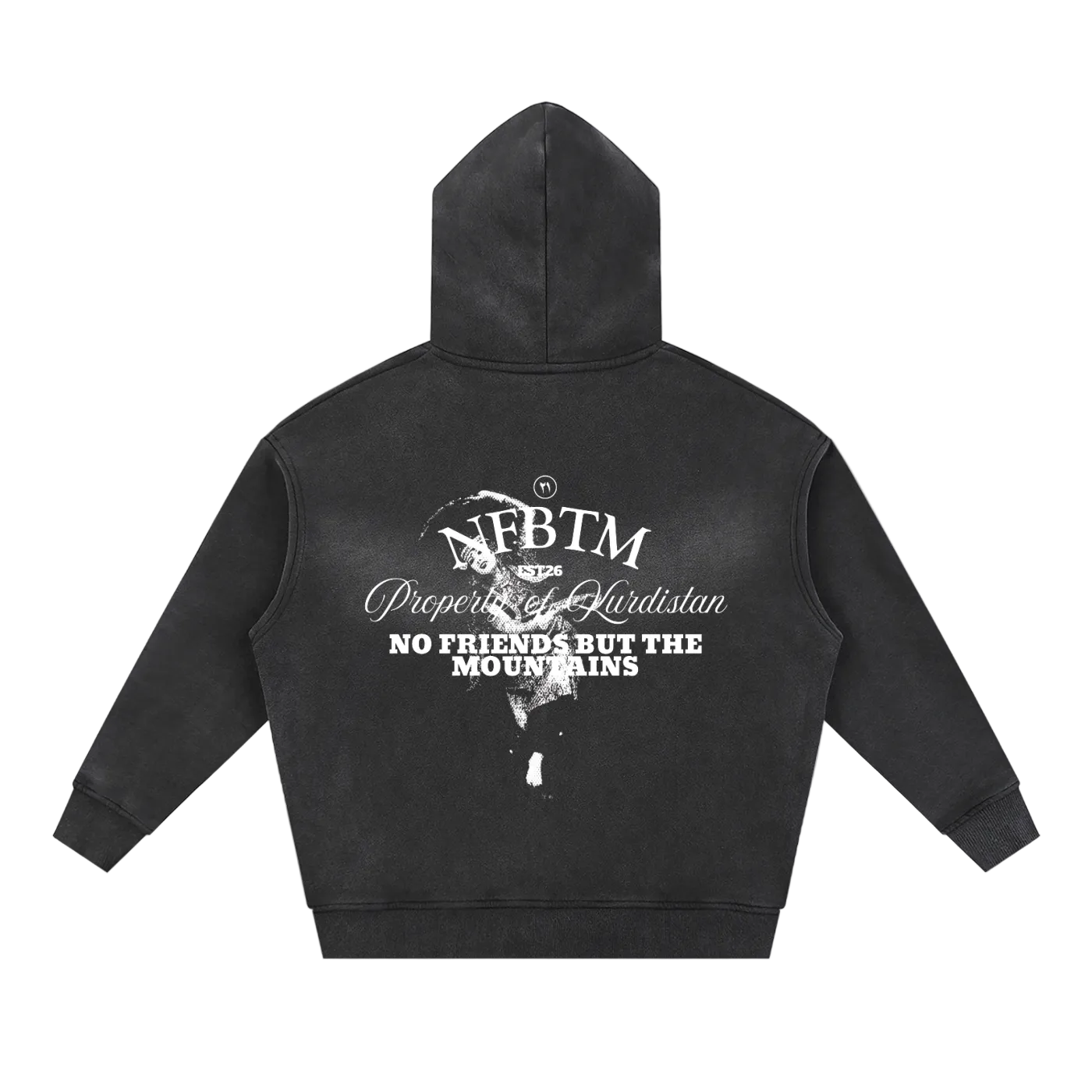 BLACK SUN FADED ZIPUP