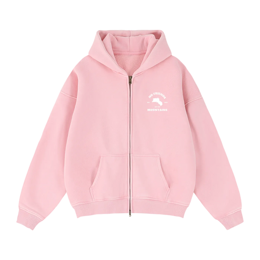 PINK BACKPRINT ZIPUP