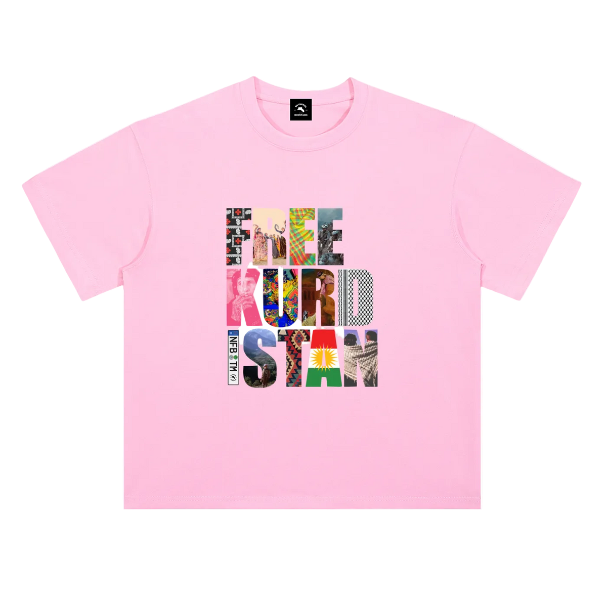 PINK FREE KURDISTAN TEE