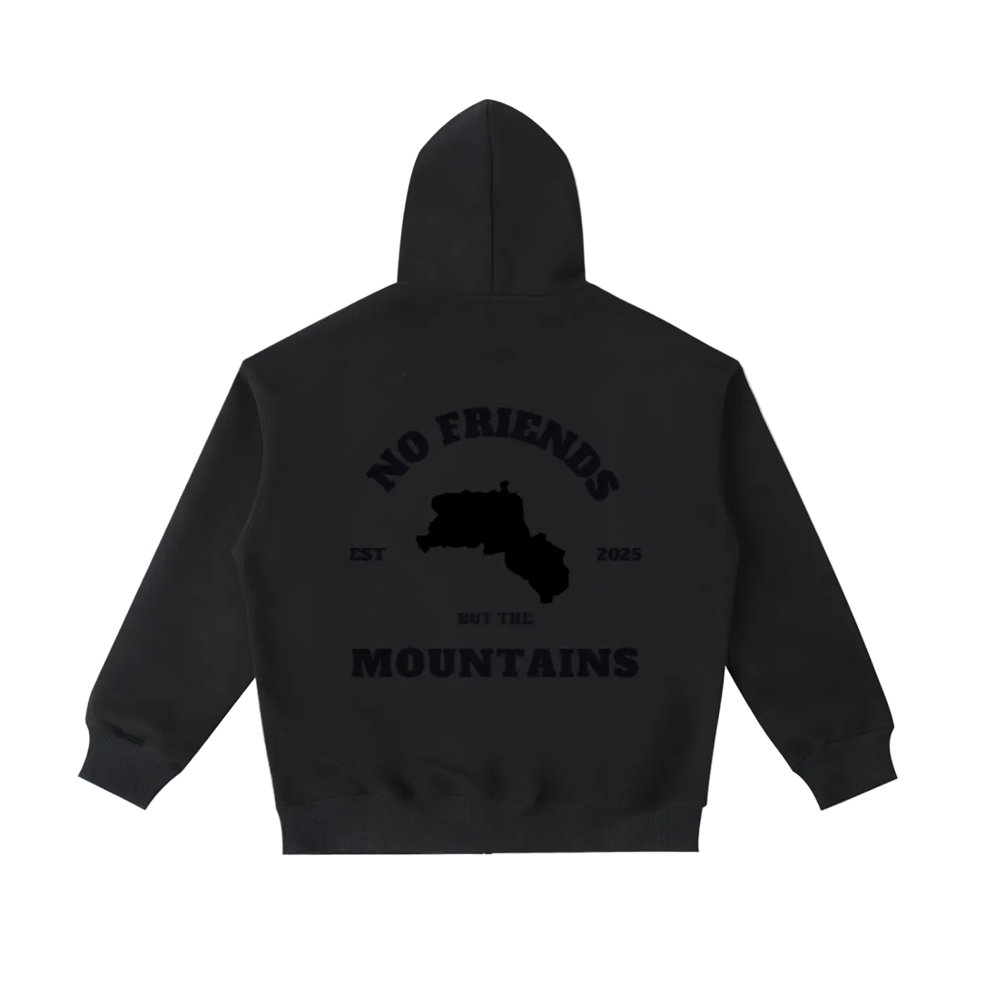 BLACK ON BLACK NFBTM ESSENTIALS ZIP UP