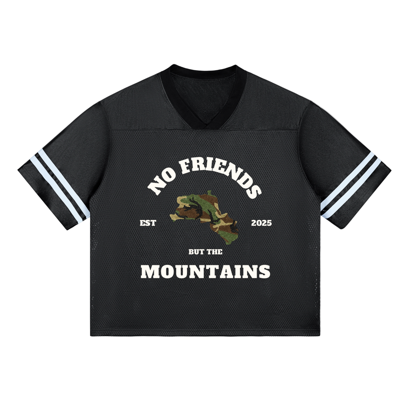 BLACK CAMO MESH JERSEY
