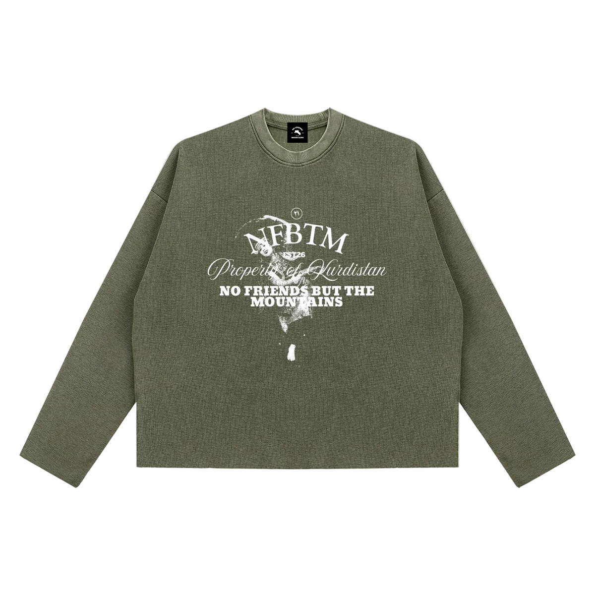 GREEN WAFFLE LONGSLEEVE