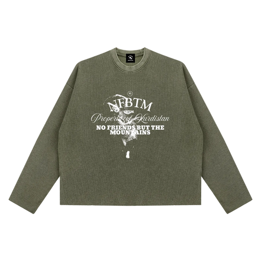 GREEN WAFFLE LONGSLEEVE