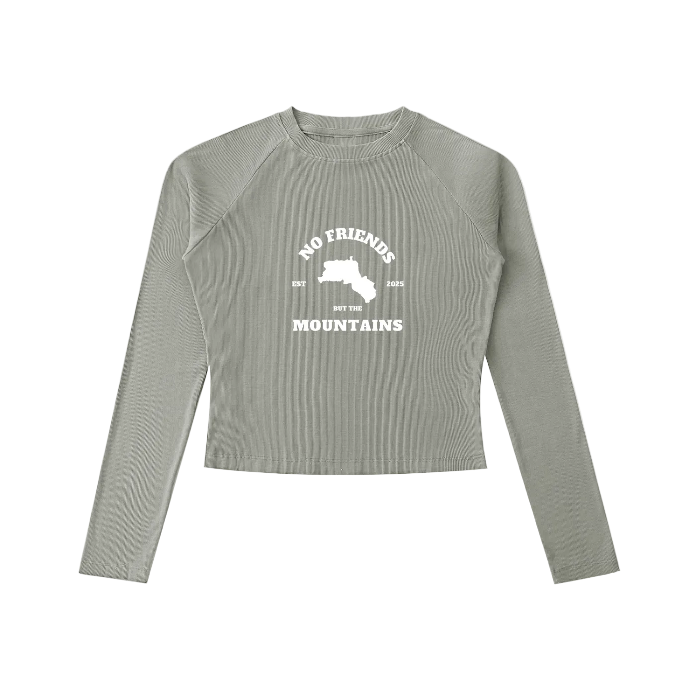 GREY LONG SLEEVE WMNS TOP