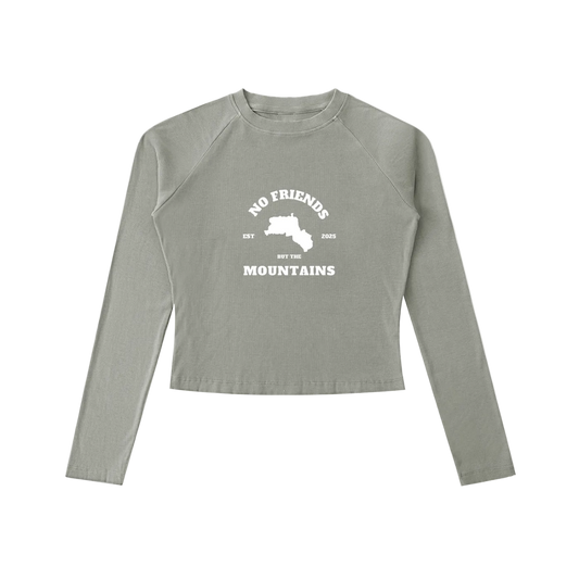 GREY LONG SLEEVE WMNS TOP