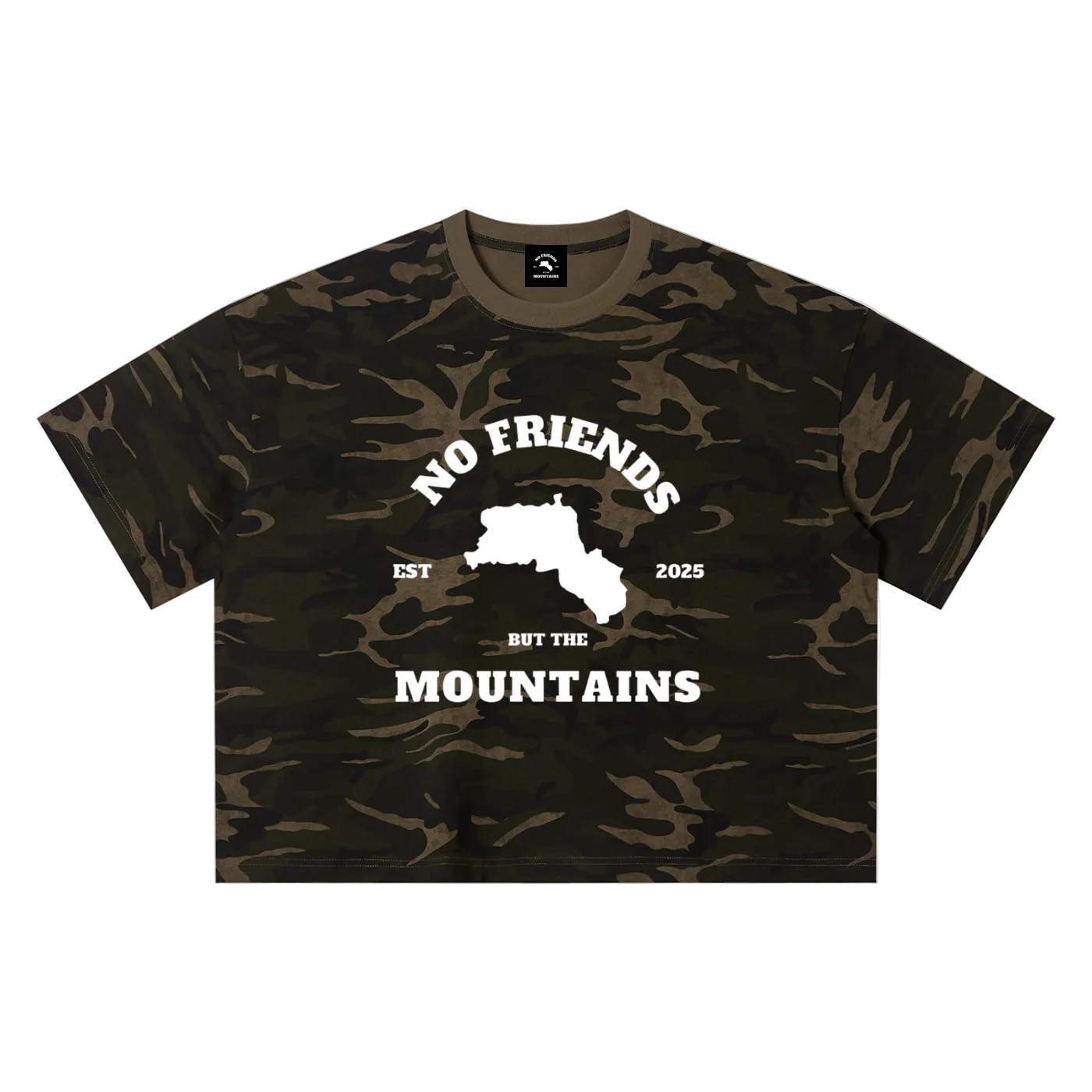 CROPPED CAMO TEE