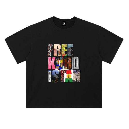 BLACK FREE KURDISTAN TEE