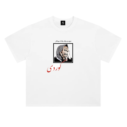WHITE ''KURDI'' TEE