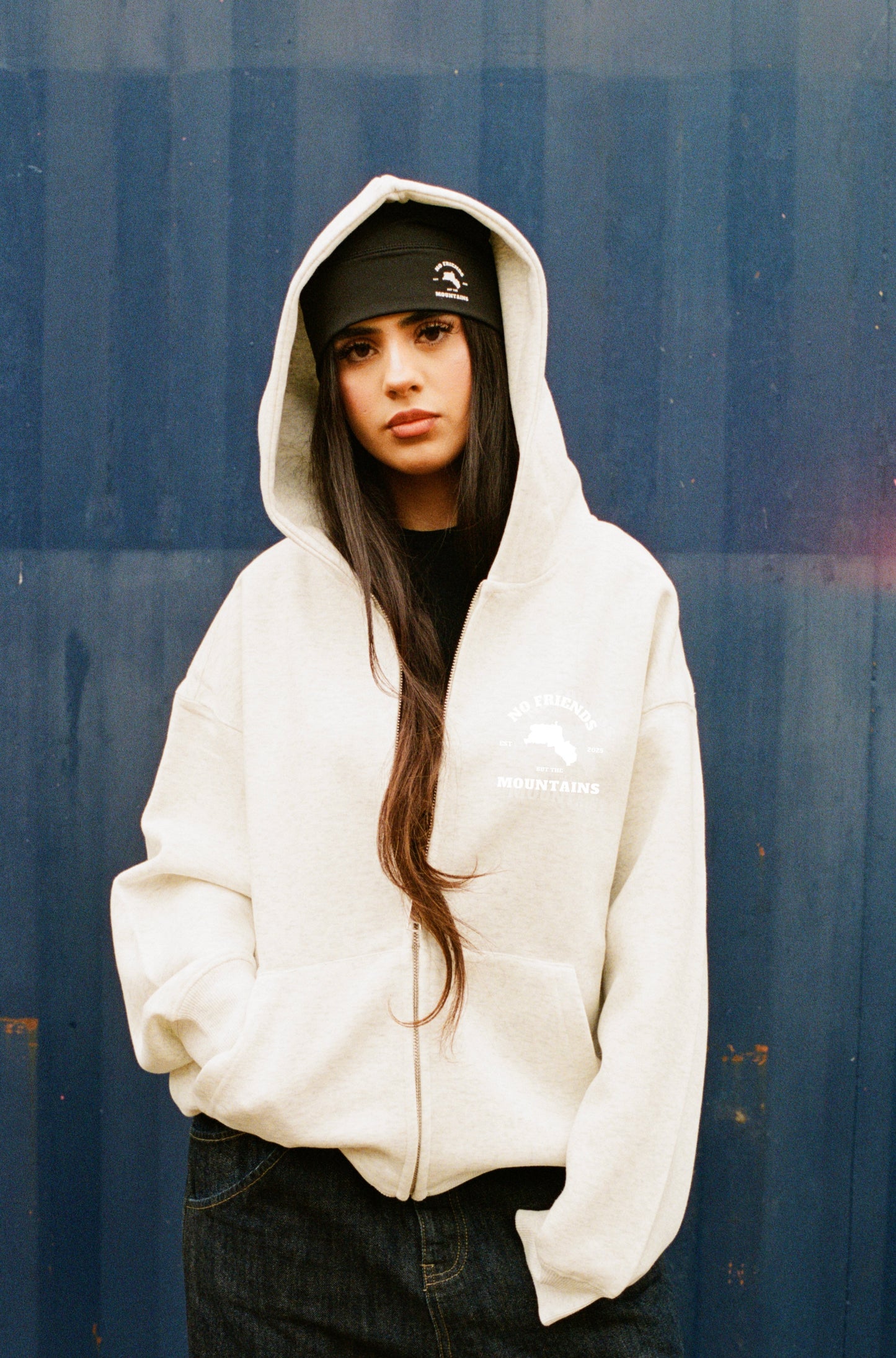 GREY NFBTM ESSENTIALS ZIP UP