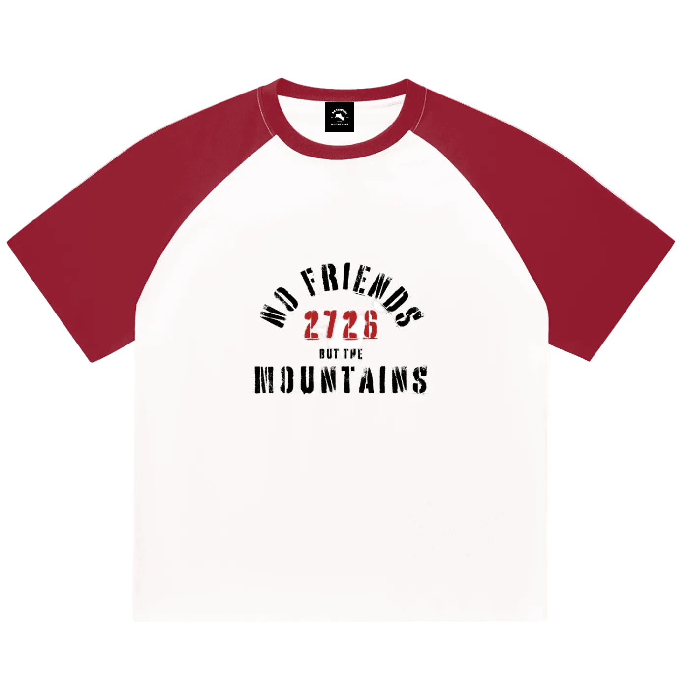 RED COLOUR BLOC TEE