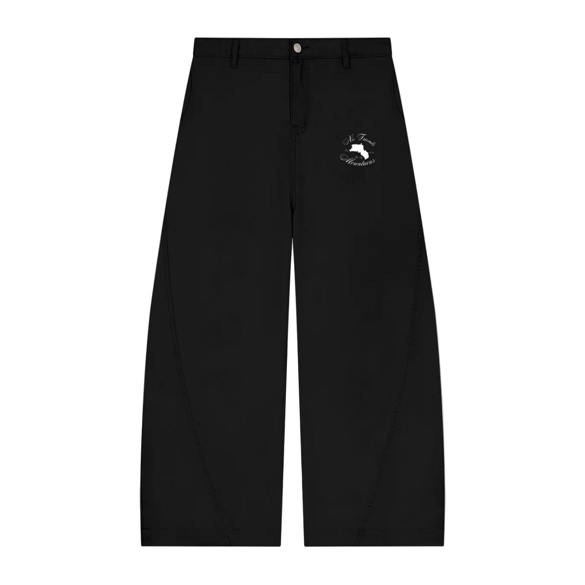 BLACK WIDE LEG TROUSERS