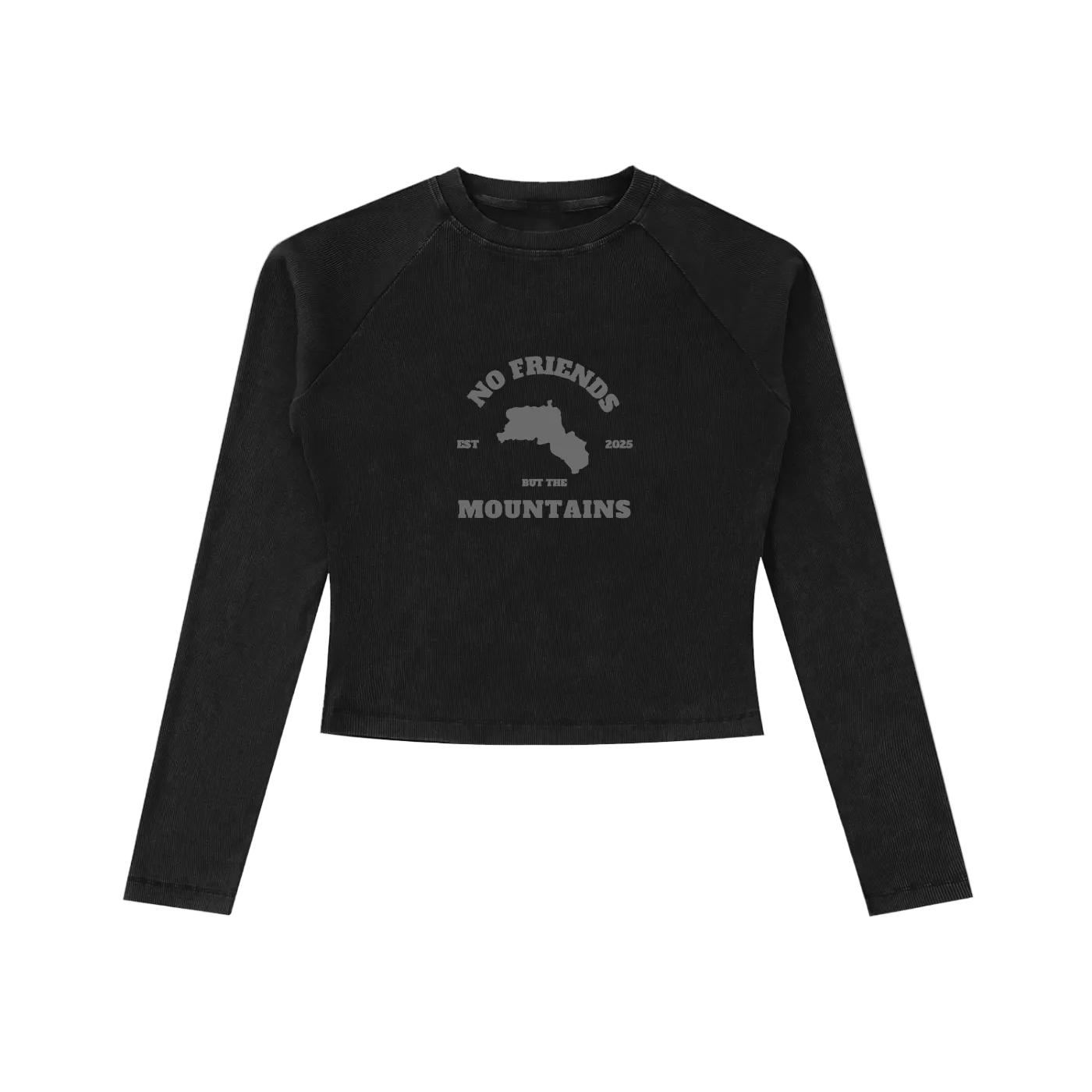 BLACK LONG SLEEVE WMNS TOP