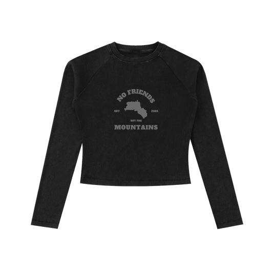 BLACK LONG SLEEVE WMNS TOP