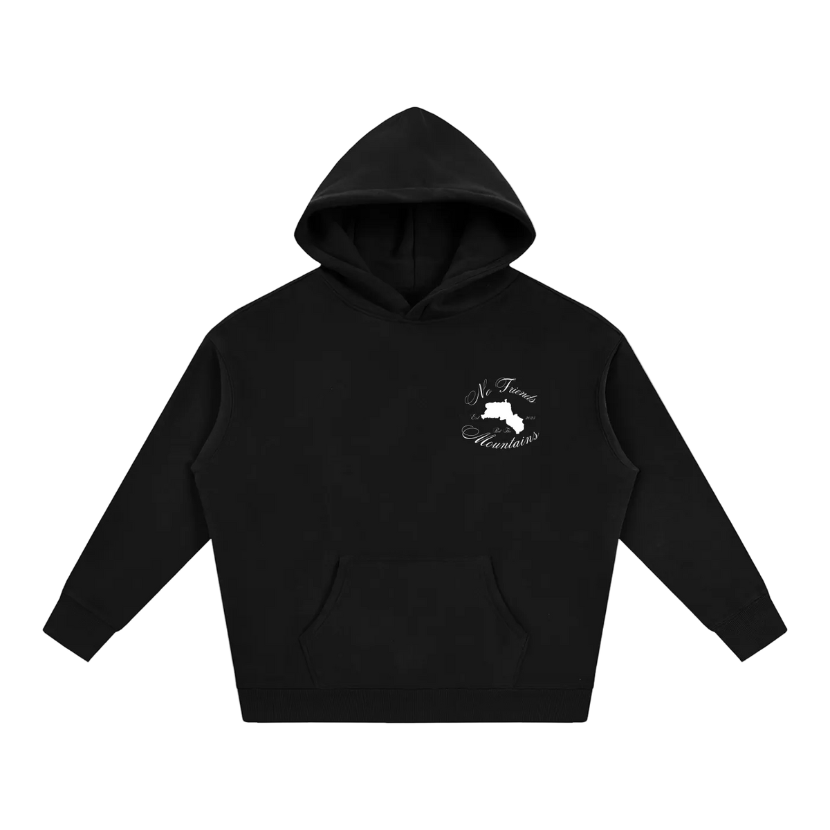 BLACK BACKPRINT HOODIE