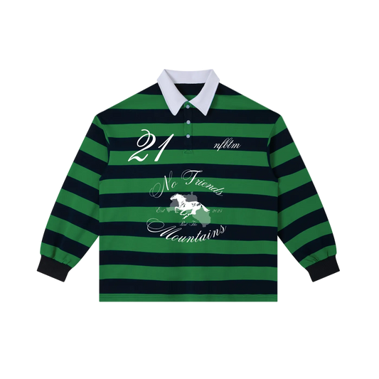 GREEN STRIPE POLO
