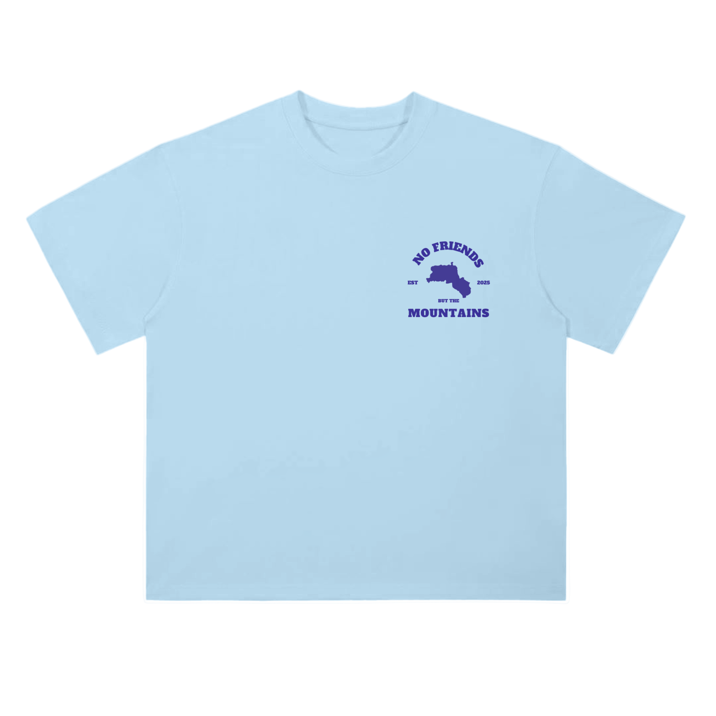 BABY BLUE BACKPRINT TEE